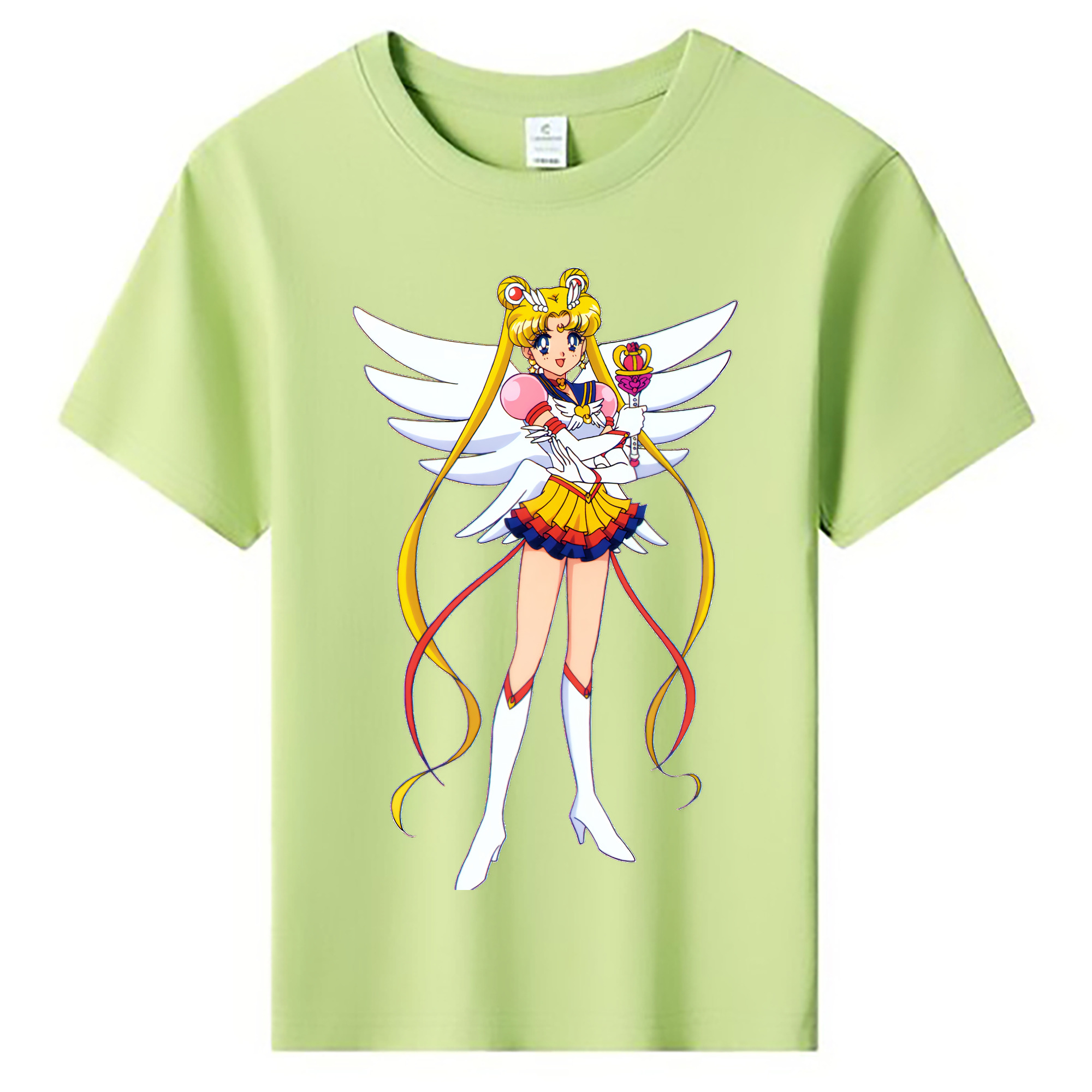 （画像用） 美少女戦士セーラームーン 月野 うさぎ つきの うさぎ Sailor Moon Tsukino Usagi 綿100％キッズTシャツ（フロントプリント）
